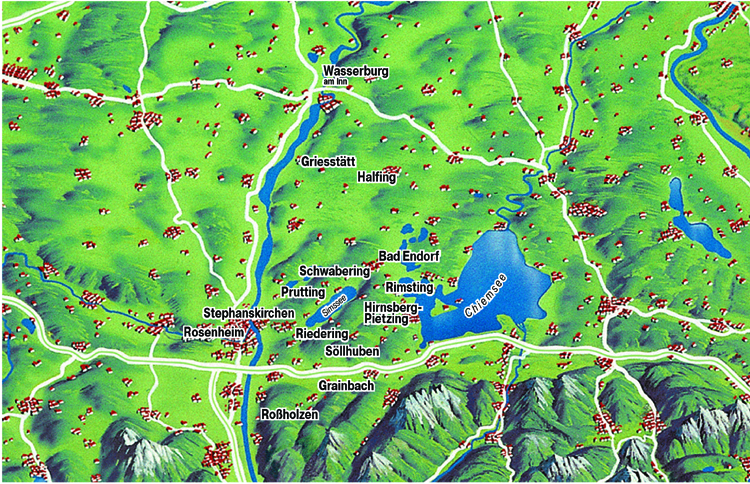 Karte Simssee